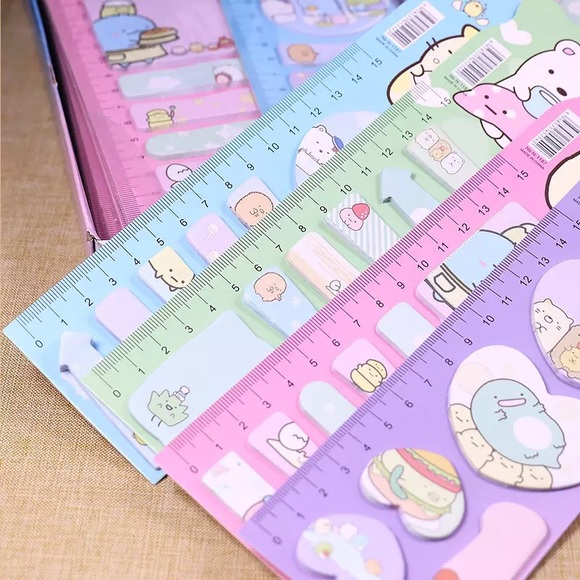 Sumikko Gurashi post-it/rulers (All 4) - Picture 2 of 2
